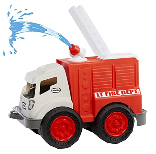 Little Tikes Dirt Digger Camión de Bomberos para niños - Rocía Agua - Escalera giratoria y Extensible - Promueve el Juego Activo - para Juegos en Interiores o Exteriores - A Partir de 2 años