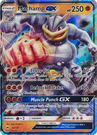 Machamp-GX - 64/147 - Ultra Raro - Sol y Luna: Sombras Ardientes