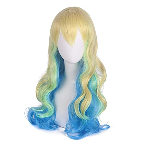 MAOMA Peluca de Miss Kobayashi's Dragon Maid Lucoa,Peluca Cosplay Anime Juego de rol de Halloween Party Cosplay Wig(Color:Style 2)