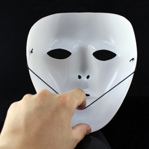 Máscara de Jabbawockeez Fool 's Day Joke Máscara Facial de Juguete Fancy Mysterious Costumes Halloween Ghost Dance Hip-Hop Performances Party Dress Mascarada Ball Máscaras por Ungfu Mall