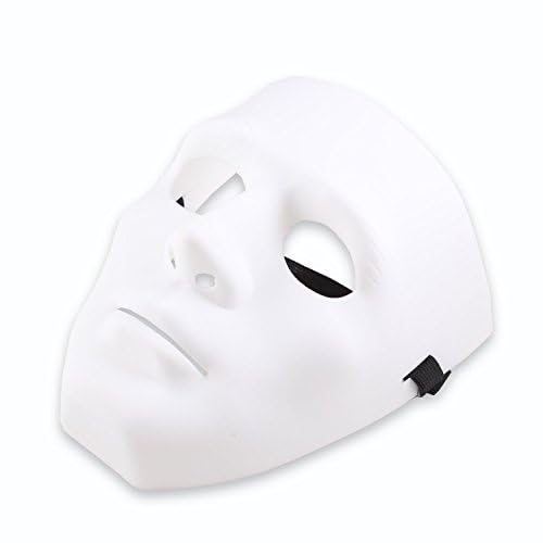 Máscara de Jabbawockeez Fool 's Day Joke Máscara Facial de Juguete Fancy Mysterious Costumes Halloween Ghost Dance Hip-Hop Performances Party Dress Mascarada Ball Máscaras por Ungfu Mall