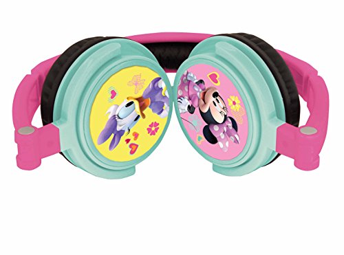 Minnie Mouse- Minnie Disney Minnie & Daisy, Auriculares estéreo, Cascos audio, Diadema plegable y ajustable, Lexibook HP010MN, Color distintos, 20,4 x 16,8 x 7,3 cm (Giros