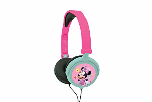 Minnie Mouse- Minnie Disney Minnie & Daisy, Auriculares estéreo, Cascos audio, Diadema plegable y ajustable, Lexibook HP010MN, Color distintos, 20,4 x 16,8 x 7,3 cm (Giros