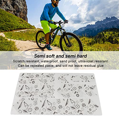 MR Double Carbon Bike Frame Sticker Mountain - Juego De Pegatinas Protectoras 3D para Resistencia Al Impacto Y Cinta Protectora Decorativa para Cuadro De Bicicleta(Samurai Frame)