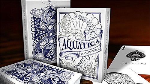 Murphys Magic Aquatica Jugando a las cartas, Cool Cartas coleccionables, Barajas de diseño personalizado, Tarjetas para los magos, Baraja de diseño