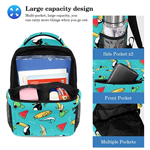 Niaocpwy Juego de mochila escolar para adolescentes, niñas, niños, nariz de elefante, vainas de semillas africanas, salvajes, unisex, bolsa de viaje, mochila de viaje con estuche para lápices para