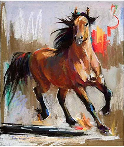 non branded Pintura Digital De Caballo Al Galope