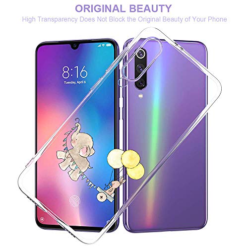 Oihxse Animal Serie Case Compatible con Samsung Galaxy J5 Funda Transparente Suave Silicona Elefante Conejo Patrón Protector Carcasa Ultra-Delgado Creativa Anti-Choque Cover (A10)