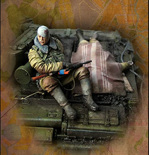 PANGCHENG 1/35, Soldados rusos. Perdido y herido, Modelo de Resina Soldado GK, Tema Militar de la Segunda Guerra Mundial, ki sin Montar y sin Pintar