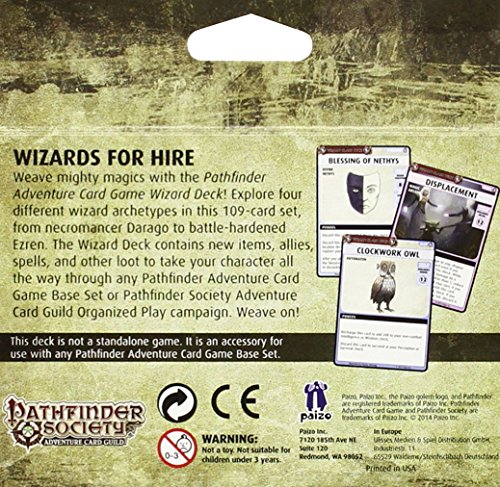 Pathfinder Adventure Card Game: Wizard Class Deck