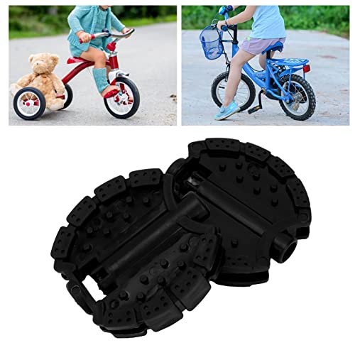 Pedales de Triciclo para niñOs, 2 Piezas Pedal de Bicicleta para niñOs Triciclo de PláStico para niñOs Pedales de Bicicleta Cochecito de Bebé para niñOs Rueda Delantera Pedal Accesorios (Negro)