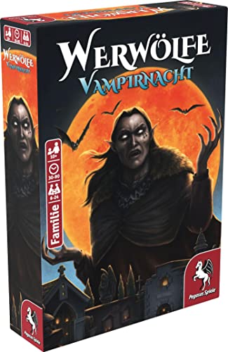 Pegasus Spiele- Hombres Lobo-Noche de Vampiros Vampier,Vampiers,Vampirnacht Juegos de Cartas, Small (18276G)