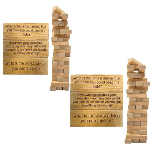 Piezas educativas para adultos de rompecabezas Jenga, adornos creativos de juguete de bloques de construcción, divertido juego de bloques de torre apilables, juego interactivo para romper el hielo, ju