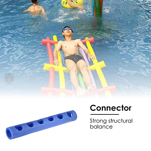 qingfeitai Conectores Noodle para Piscinas,Fideos Piscina con Agujeros Cruzados | Conector Manga Azul, Junta conexión Constructor Fideos, construcción Bricolaje