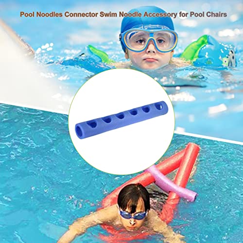 qingfeitai Conectores Noodle para Piscinas,Fideos Piscina con Agujeros Cruzados | Conector Manga Azul, Junta conexión Constructor Fideos, construcción Bricolaje