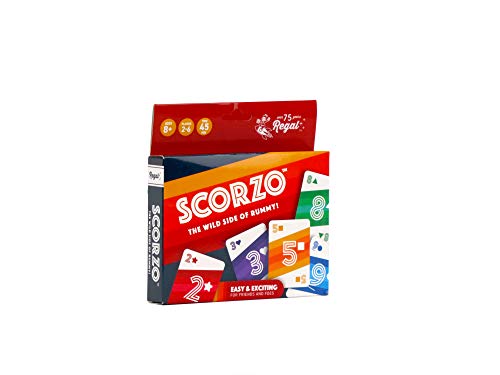 Regal Games - ScorZo - Divertido juego de cartas Rummy para la familia - Ideal para 2-6 jugadores a partir de 8 años