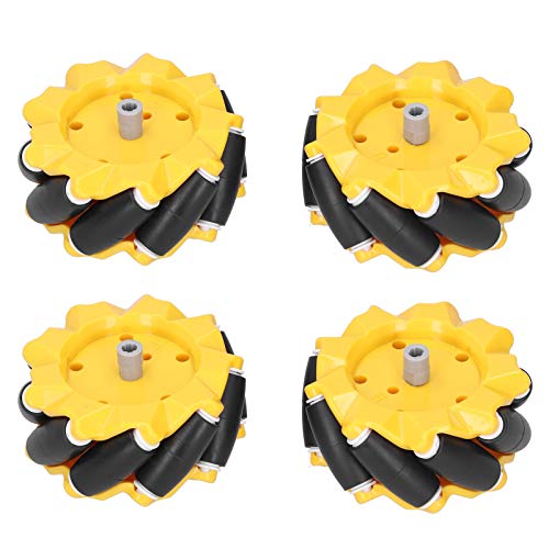 Rueda Mecanum, 80mm Omni-Directional Smart Robot Car Parts Accesorios Componentes de juguete DIY(2 pair)