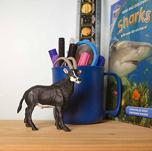 Safari Ltd. Wildlife Safari – Antílope de Sable – Figura de juguete realista pintada a mano – Construcción de calidad a partir de ftalatos, plomo y materiales sin BPA – Para edades de 3 años en adelante