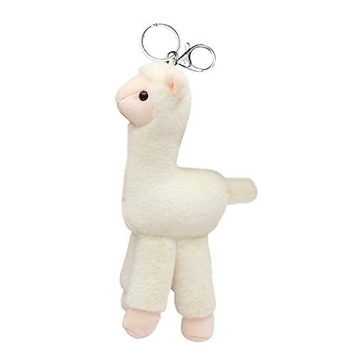 SAFIGLE Llavero Bolsa De Mano Peluche De Regalos De Alpaca Para Mujer De Peluche Decoraciones De Fiesta De Llamas Animal Minibolso Perder Bolsa De Fiesta Metal Aleación De Zinc