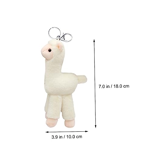 SAFIGLE Llavero Bolsa De Mano Peluche De Regalos De Alpaca Para Mujer De Peluche Decoraciones De Fiesta De Llamas Animal Minibolso Perder Bolsa De Fiesta Metal Aleación De Zinc