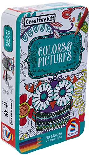 Schmidt Spiele Colors & Pictures Juego de imágenes para colorear - Libros y páginas para colorear (Juego de imágenes para colorear, 60 páginas, Niño, Niño/niña, 8 año(s), CE) , color/modelo surtido