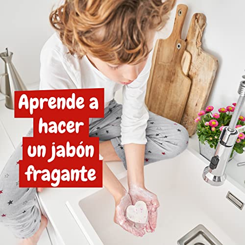 Science4you Kit Fábrica Jabones Caseros Perfumados para Niños 7 8 9 10 11 12+ Años - Incluye Moldes, Base de Jabón - Juego de Experimentos y Manualidades