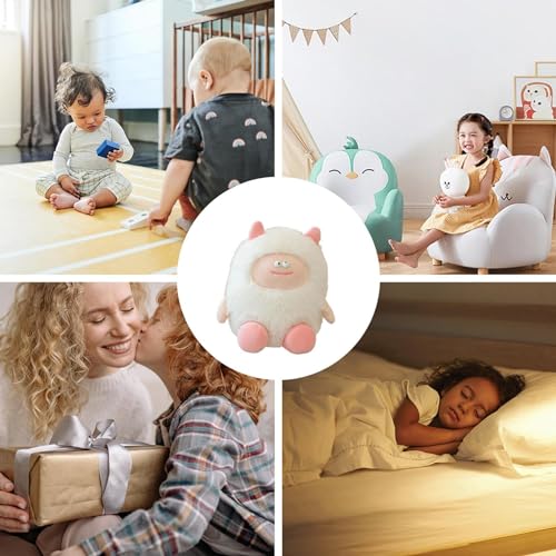 Sekemure - Peluche de peluche de peluche para niños (Kawaii, suave, de piel larga, peluche tierno, regalo de cumpleaños para los que duermen, almohada Kawaii para cama durmiente)