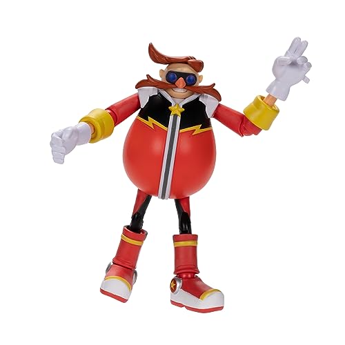 Sonic Prime Figura de acción articulada Mr. Dr. Eggman de 5 Pulgadas Cualquier fanático. Colecciona Todo el Grupo con Sonic, Tails Nine y Thorn Rose Disponibles también