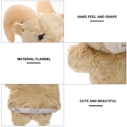 TEHAUX Marioneta De Cabra Marioneta De Peluche Marioneta De Animales Realistas Cuentos De Animales para Niños Juguetes De Peluche Juguete De Niña Relleno Padre-Hijo Algodón Pequeña Cabra