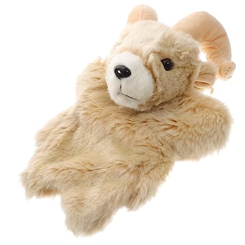 TEHAUX Marioneta De Cabra Marioneta De Peluche Marioneta De Animales Realistas Cuentos De Animales para Niños Juguetes De Peluche Juguete De Niña Relleno Padre-Hijo Algodón Pequeña Cabra