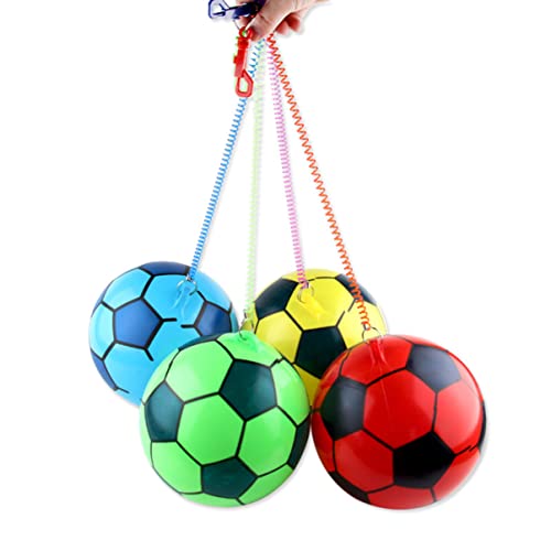 TOYANDONA 2 Piezas Entrenador De Balón De Fútbol Atado Practicar Fútbol En Solitario Lanzar Entrenador De Fútbol Pelota De Entrenamiento Bungee Soplar La Pelota Elástico Niño Pequeño