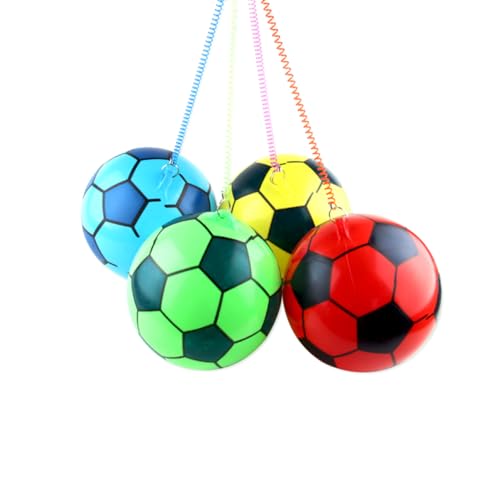 TOYANDONA 2 Piezas Entrenador De Balón De Fútbol Atado Practicar Fútbol En Solitario Lanzar Entrenador De Fútbol Pelota De Entrenamiento Bungee Soplar La Pelota Elástico Niño Pequeño