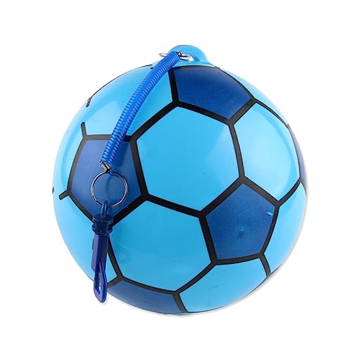 TOYANDONA 2 Uds Pelotas Inflables para Niños Pequeños Practican Fútbol En Solitario Entrenador De Balón De Fútbol Atado Ayudas De Entrenamiento De Fútbol Lanzar Entrenador De Fútbol Playa