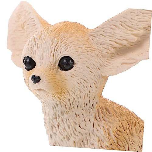 Toyvian Estatuilla De De Dibujos Animados Modelo De Estatua De Juego De Animal De La Selva Estatua De De Pie Estatuilla De Fennec Modelo De Fennec Artesanía El Plastico Niño Desierto