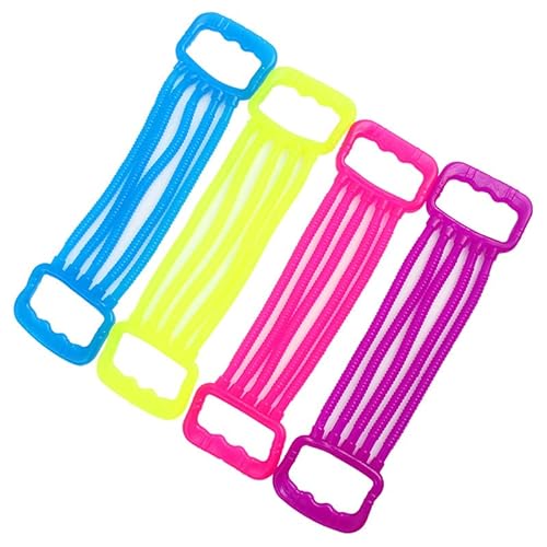 UOWEG 10 unidades TPR Color Pecho Expansión Tension Toy Descompresión Soft Glue Noodle Lalle Entrenamiento Infantil Fuerza del Brazo Arco Iris Bolsos (Camuflaje, Talla única)