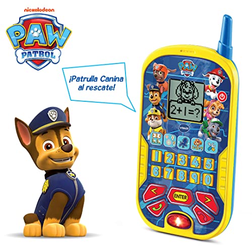 VTech - Teléfono educativo de la Patrulla Canina, Smartphone interactivo educativo para niños +3 años, Versión ESP