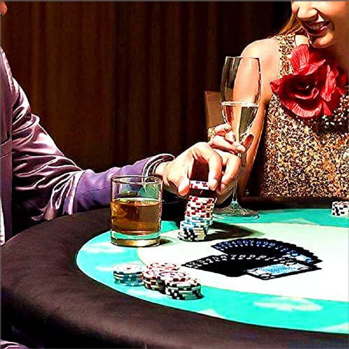 WANGCL Juego de 2 tarjetas de póquer impermeables, PVC negro y azul, plástico fresco color magia trucos cubierta herramienta para el juego de fiesta familiar