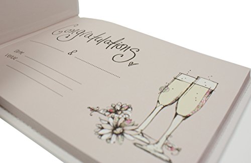 Wedding Or Anniversary Guest Book In Gift Box by Tracey Russell