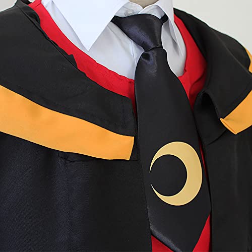 xHxttL Anime Assassination Classroom Korosensei Disfraz de Cosplay, Koro Sensei Trajes de Cosplay Uniformes Capa unisex para hombres Mujeres Fiesta de carnaval de Navidad de Halloween