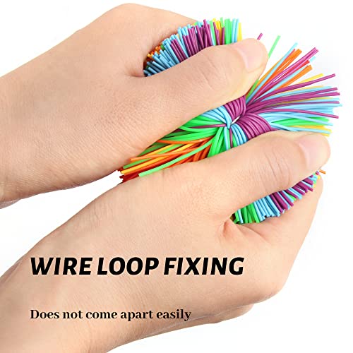 XiXiRan 5 Piezas Bola de Antiestrés Bola Que Rebota, Bolas de Hilos de Inquietud Sensorial, Funny Stretchy Noodle String Sensory Fidget Toys Stress Balls, Pom de Arcoiris Suave Bolas