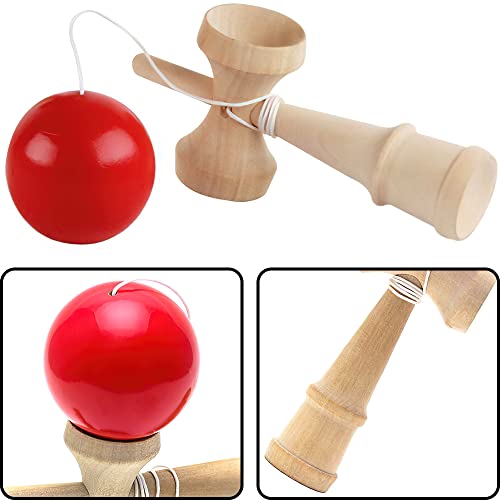 XiXiRan Kendama, Kendama Rojo, Kendama Profesional, Juguetes Kendama, Juego de Habilidad, Mejorar la Capacidad Cognitiva, los Reflejos, Mejorar el Equilibrio, Regalo de Cumpleaños