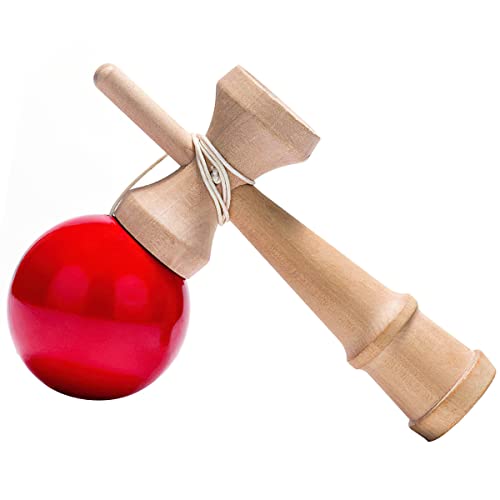 XiXiRan Kendama, Kendama Rojo, Kendama Profesional, Juguetes Kendama, Juego de Habilidad, Mejorar la Capacidad Cognitiva, los Reflejos, Mejorar el Equilibrio, Regalo de Cumpleaños