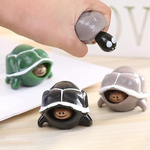 yueton 4 llaveros de tortuga para apretar, llavero de tortuga de animales marinos, juguete de descompresión, llavero para aliviar el estrés, decoración para bolso, bolso, mochila, bolso, cartera,