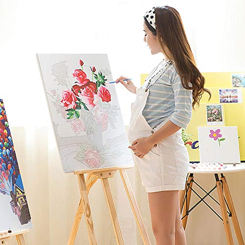 ZHXXFD Pintar por Numeros Adultos Niños Bushido Samurái Japonés Cuadros para Pintar por Numeros Paisajes Animales DIY Paint by Numbers Kits 40X50CM(A81)