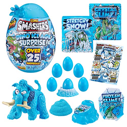 ZURU- Dino Ice Age Surprise 25 SORPRESAS Playsets de Figuras de Juguete, Multicolor (BIZ07455)