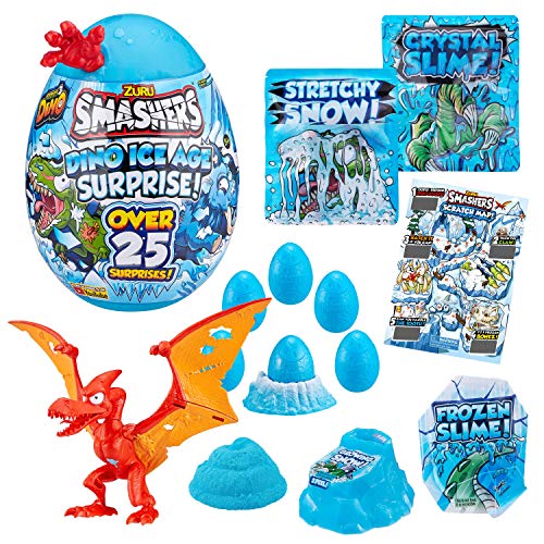 ZURU- Dino Ice Age Surprise 25 SORPRESAS Playsets de Figuras de Juguete, Multicolor (BIZ07455)